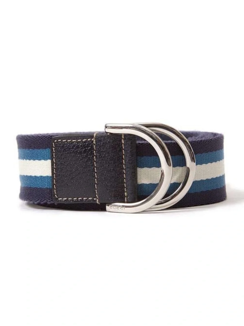 GUCCI sherry line d-ring striped belt